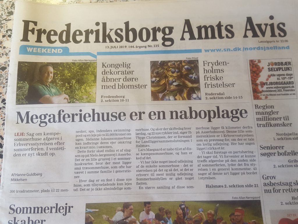 Frederiksborg Amts Avis 13.7.2019 - Megaferiehuse